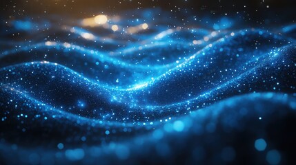 blue glowing radial lines magical lines 3d rendering