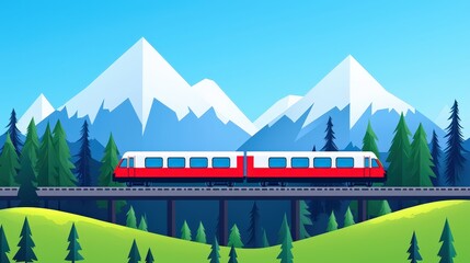 Best scenic train routes infographic
