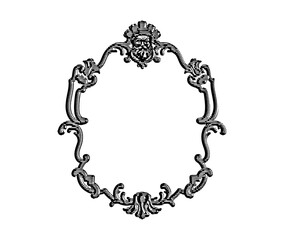  Luxury classic Vintage frame. border illustration.copperplate engraving.