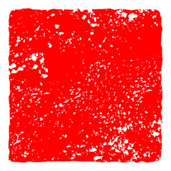 赤い四角の文字のない判子イラスト