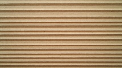 Obraz premium Textured paper cardboard background featuring natural corrugated design with horizontal stripes in kraft color