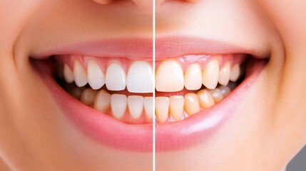 Visual representation of healthy and diseased gums highlighting the importance of dental hygiene and oral care for overall health and wellness