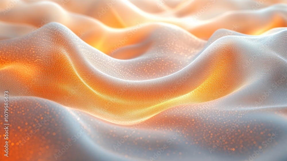 Poster flowing digital lines background 3d rendering