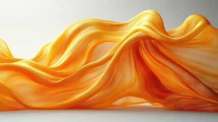 flowing silk with light background 3d rendering