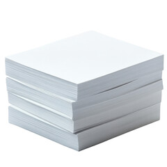 neat stack of blank white paper sheets, perfect for printing or writing. This versatile stationery is essential for offices, schools, and home use, providing clean canvas for creativity and
