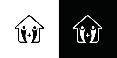 simple hospital logo vector