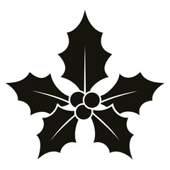Holly Berry Christmas Vector.
