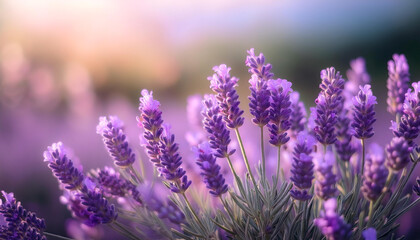 Fresh Lavender flower on natural background