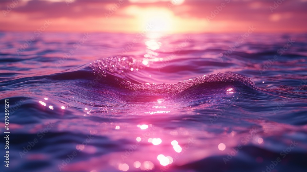 Aufkleber loop animation of rippled water surface and swimming pool 3d rendering