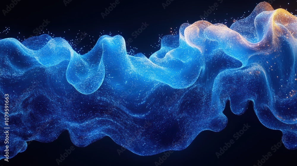 Poster loop animation of transparent blue stomach 3d rendering