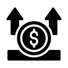 Profit glyph icon