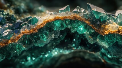Green Crystal Formation