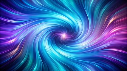 Obraz premium Abstract Swirling Lines of Vivid Blue, Purple, and White Hues Create a Psychedelic Vortex of Color