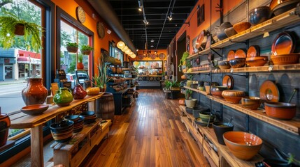 Naklejka premium Artisanal Boutique Interior with Unique Products
