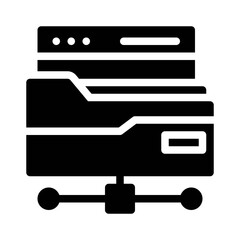 FTP Server glyph icon