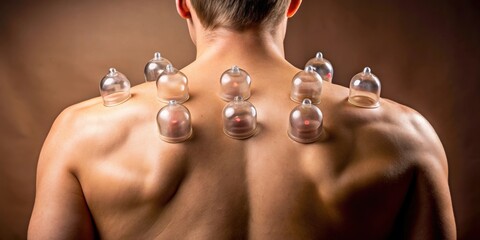 Back cupping therapy for skin detoxification and rejuvenation , cupping, therapy, skin, detox