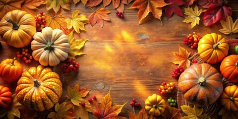 Fototapeta premium Autumn background featuring Halloween and Thanksgiving colors, with an abstract design, autumn, background, halloween