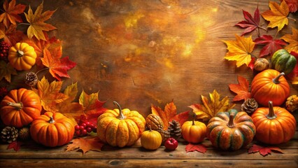 Autumn themed abstract background with Halloween and Thanksgiving colors , autumn, background, fall, Halloween