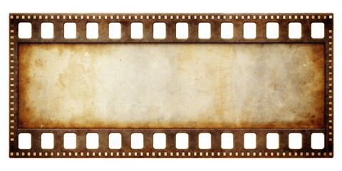 Long 35mm film strip with empty window texture for artistic or nostalgic design projects, film, strip, 35mm, empty, blank