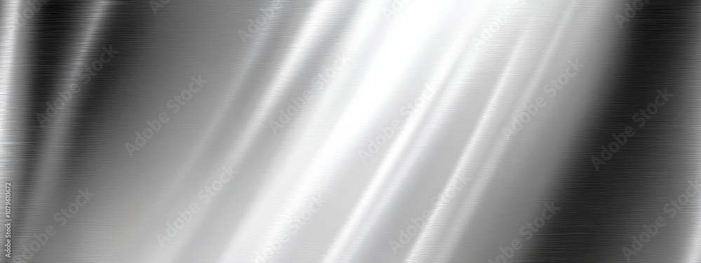 Aufkleber abstract silver textured background with light streaks and a blurred gradient.