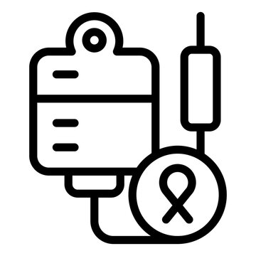 recommend clip art: IV Drip for Chemotherapy outline icon
