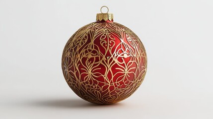 Christmas Ornament Ball Isolated on White