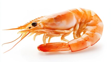 Shrimp on a white background