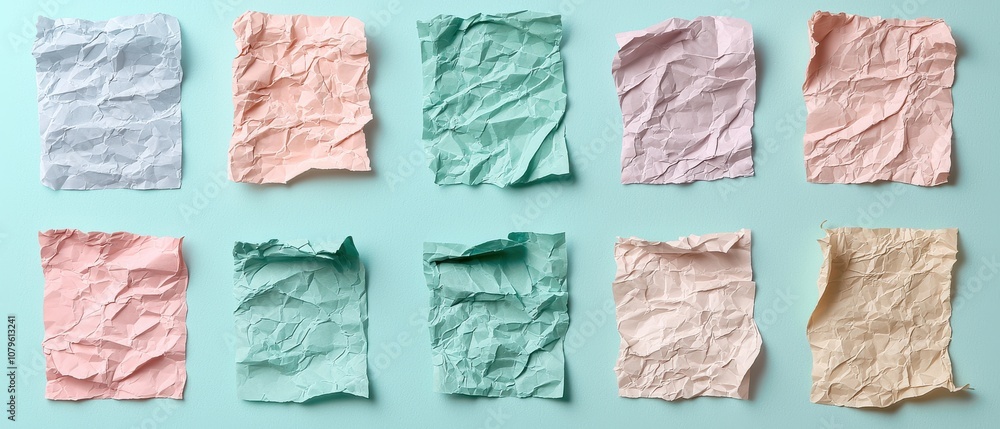 Aufkleber explore the versatile uses of crumpled paper sheets as creative scrap material in garbage art projec