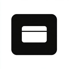Obraz premium This design features a minimalistic line icon representing a file symbol, created in a monochromatic black and white color scheme for clarity and versatility