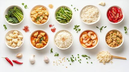 A vibrant plate of healthy vegetarian pasta with fresh vegetables and herbs