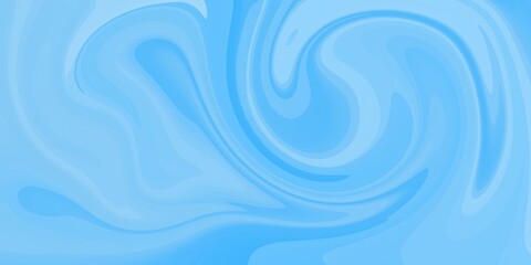 Abstract swirling background with flowing marbleizing liquid pattern with light blue color blend combination