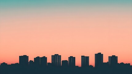 Cityscape Sunset Silhouette