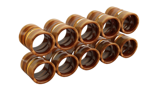 Wine rack on white transparent background
