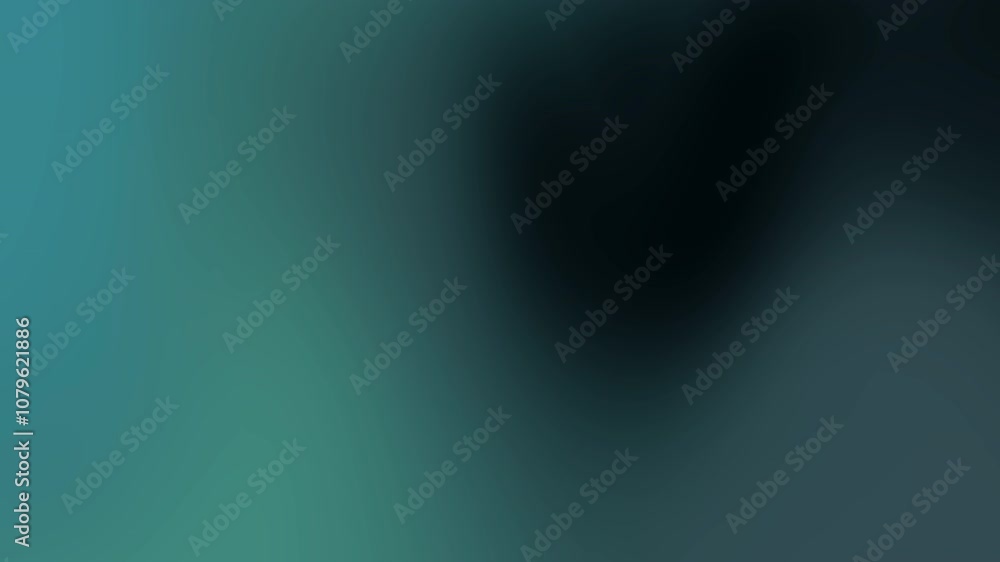 Poster abstract gradient background with deep green and dark shades creating a calm and serene atmosphere ,