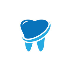 Dental icon logo design template isolated illustration