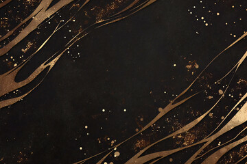 Golden Marble Abstraction