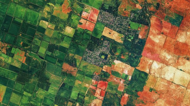 Geography Class Exploring Land Use and Urban Development Through Satellite Imagery