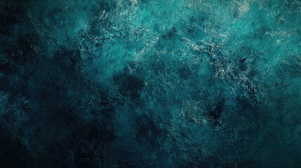 Dark abstract grunge texture featuring a blend of blue ocean green and turquoise tones on a stone like surface ideal for backgrounds or banners