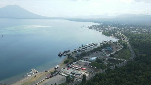 aerial view of Lembata Islands, East Nusa Tenggara, Indonesia
