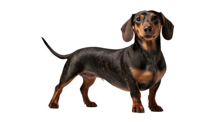 dachshund dog or wiener dog or sausage dog, badger dog and doxie short-legged dog on white , transparent background png 