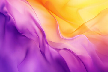 Obraz premium 紫と黄金の幻想的な光の波