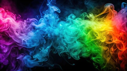 Colorful smoke gradient wallpaper with smoke color fusion background
