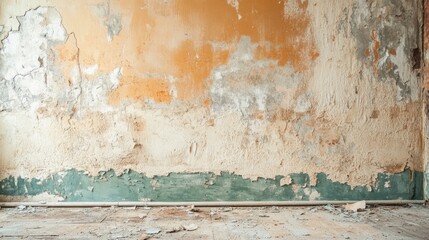 Aged asbestos present in a wall within a room poses health risks
