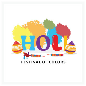 Celebration of the vibrant festival of colors in India.