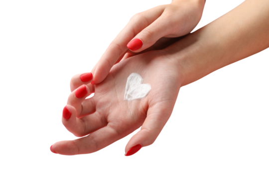 PNG, Christmas cosmetics, hand cream, isolated on white background.