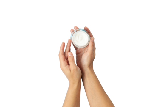 PNG, Christmas cosmetics, hand cream, isolated on white background.