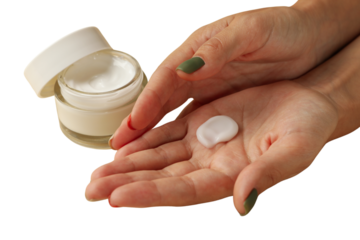 PNG, Christmas cosmetics, hand cream, isolated on white background.