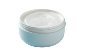 PNG, Christmas cosmetics, cream in a jar, isolated on a white background.