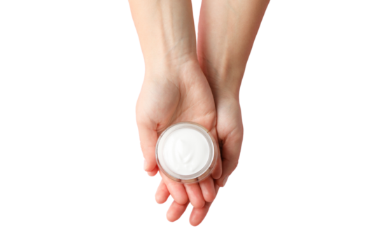 PNG, Christmas cosmetics, hand cream, isolated on white background.