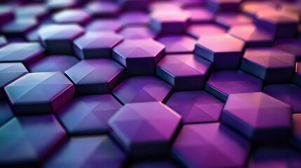 Fototapeta premium A close up of a purple hexagonal pattern